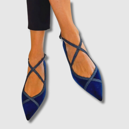 Noëlle™ | Elegant Navy Loafers