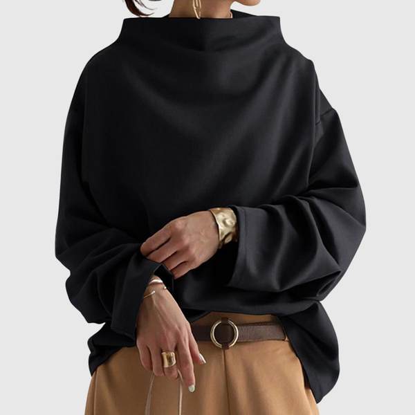 Lisa | Relaxed High-Neck Top