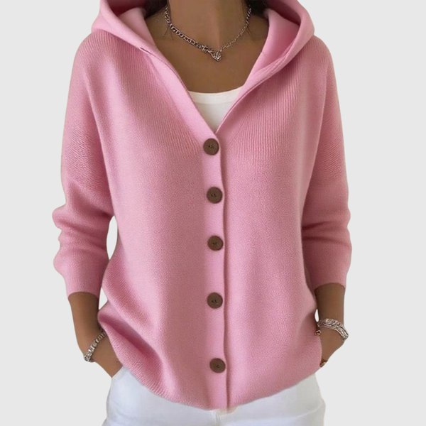 Cozy Knit Cardigan with Hood