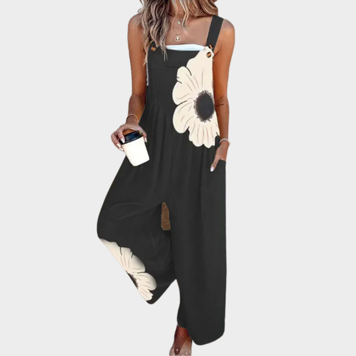 Cozy Printed Overalls