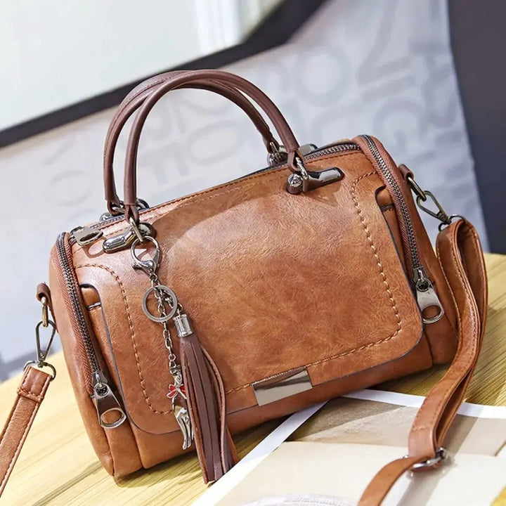 Julie™ | Textured Leather Handbag