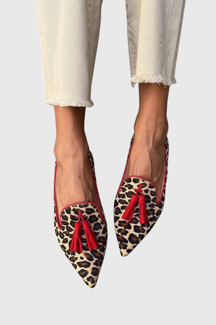 Nela™ Leopard Print Loafers