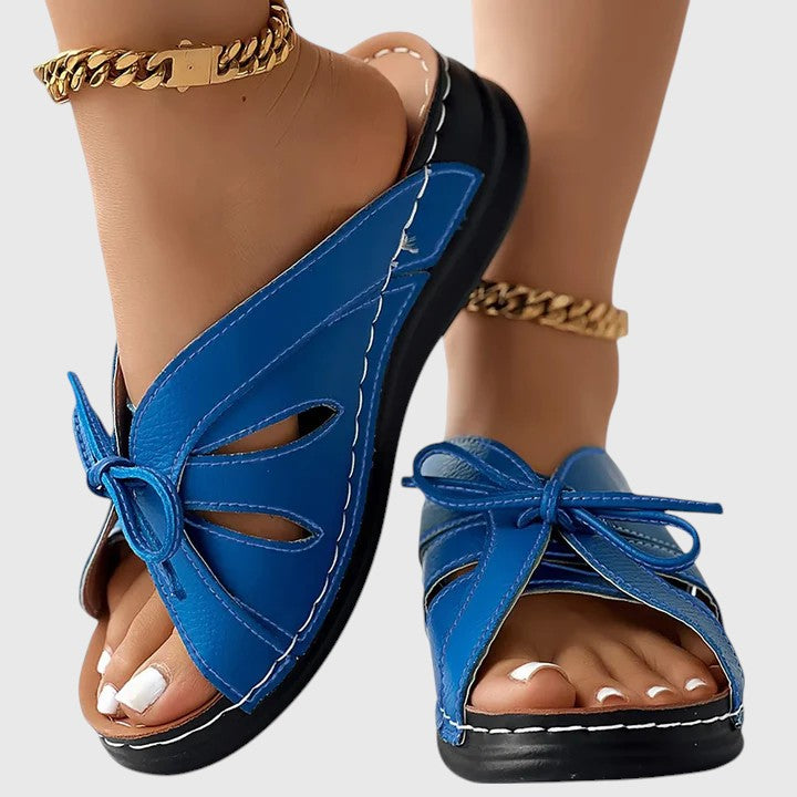 Darcy - Stylish Ribbon Slip-On Sandals