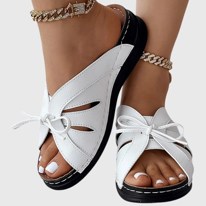 Darcy - Stylish Ribbon Slip-On Sandals