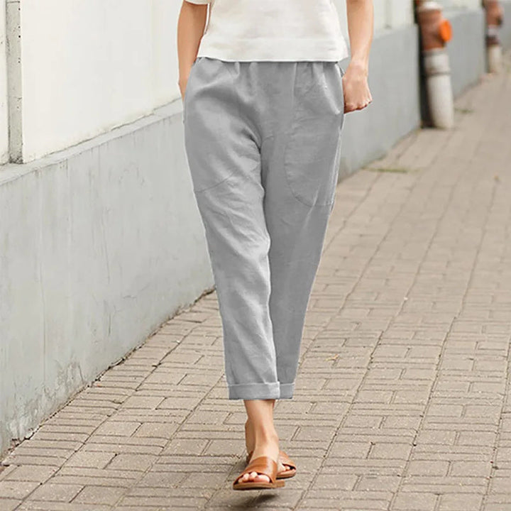 Kriza - Relaxed Fit Trousers with Pockets