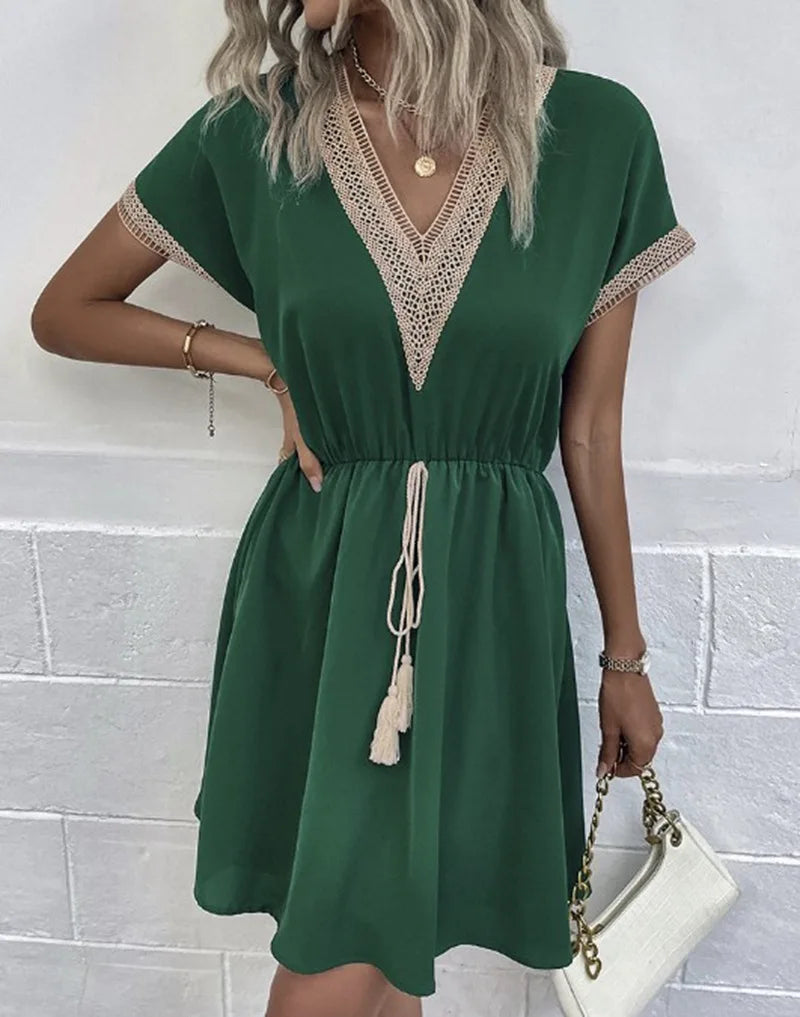 Sabrina - Chic Bohemian Elegance Dress
