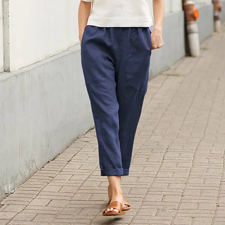 Kriza - Relaxed Fit Trousers with Pockets