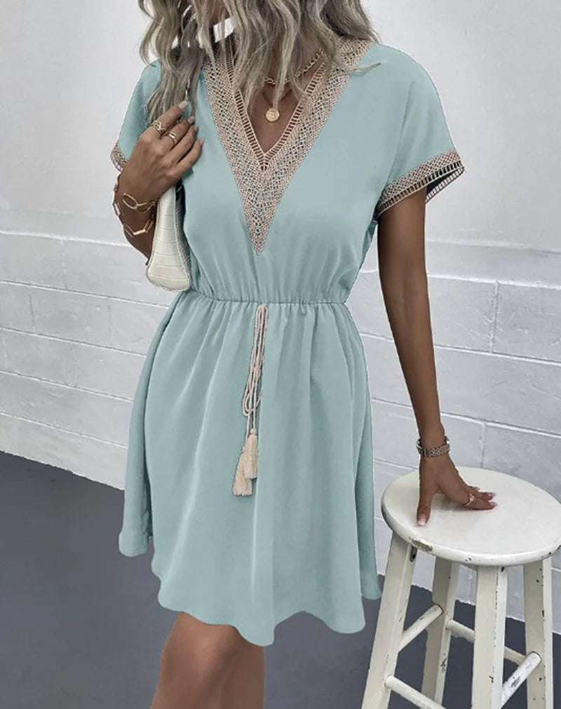 Sabrina - Chic Bohemian Elegance Dress