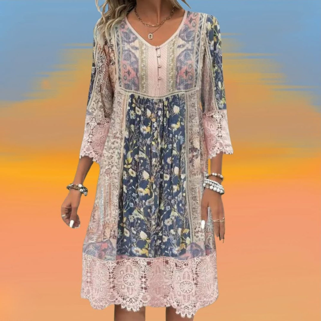 NAYA | Bohemian Luxe Flowing Midi Dress