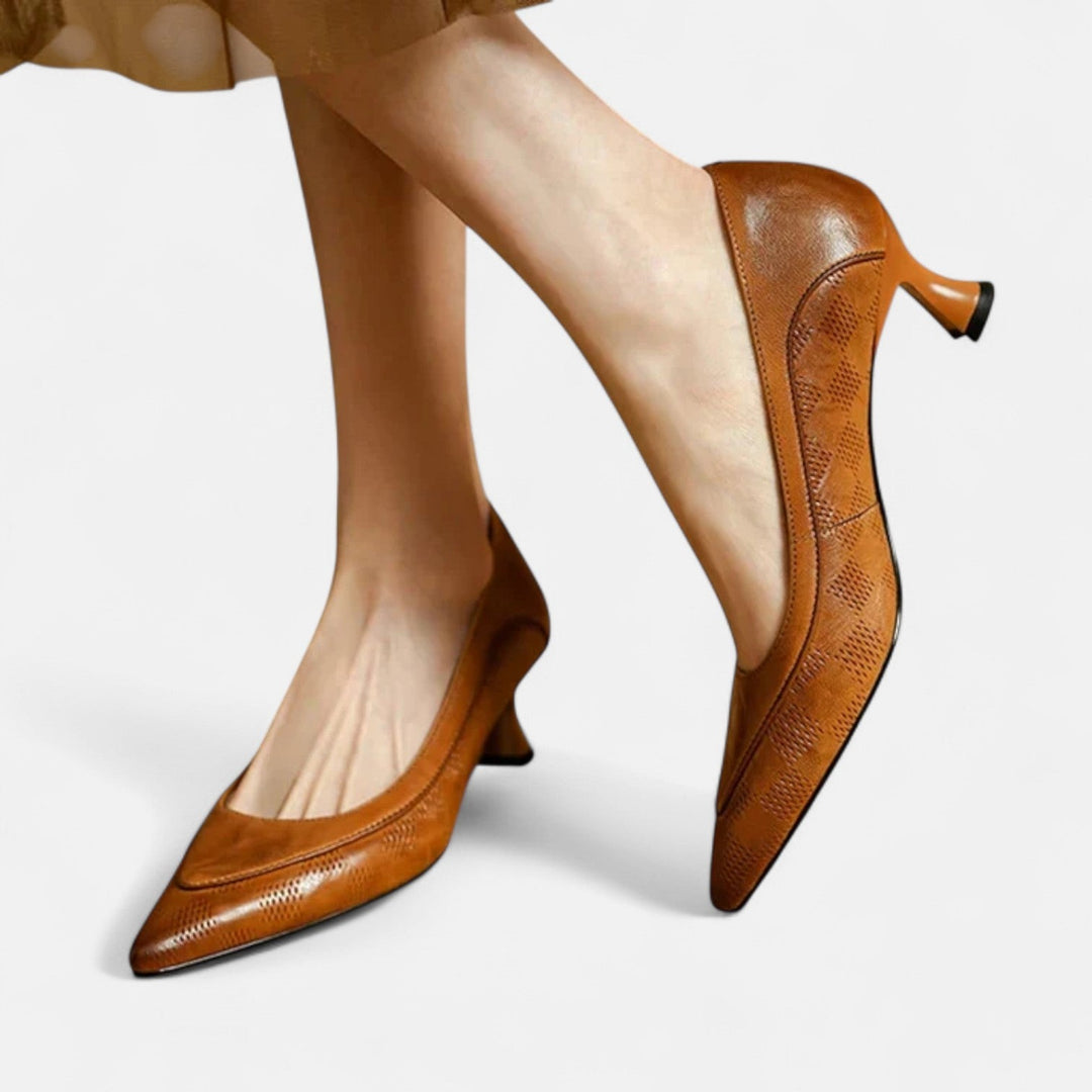 Amara Genuine Leather High Heels