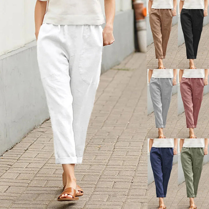 Kriza - Relaxed Fit Trousers with Pockets