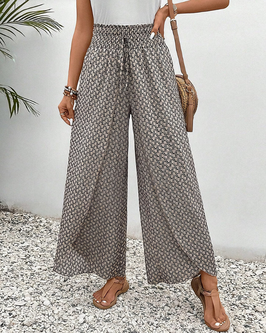 Sahara - Easy Fit Wide-Leg Trousers