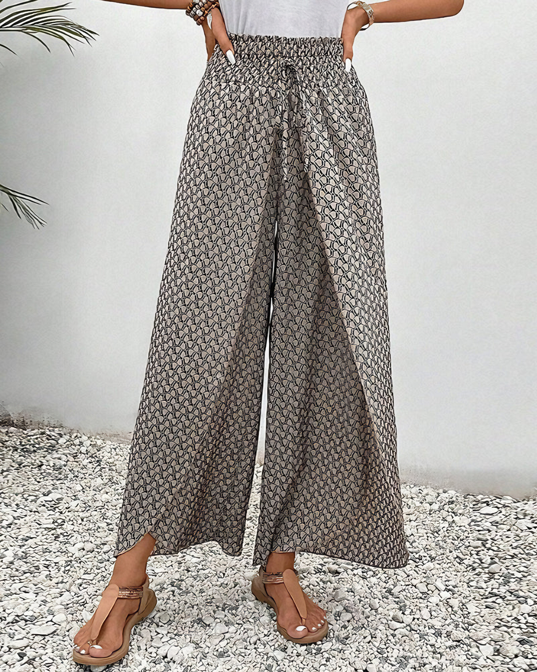 Sahara - Easy Fit Wide-Leg Trousers