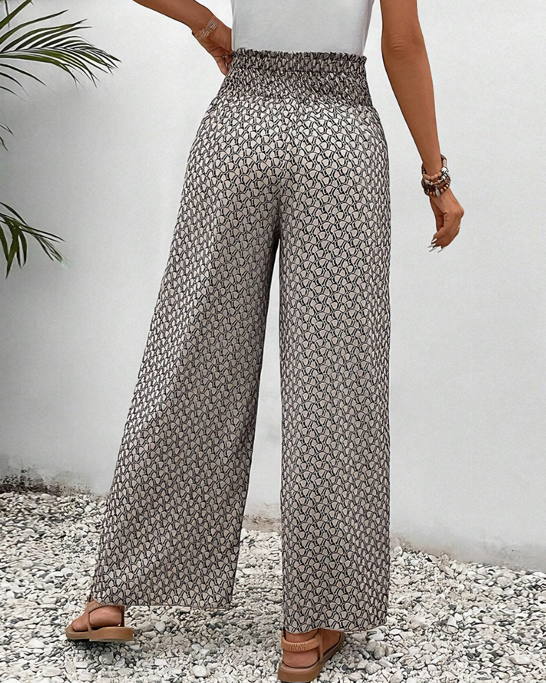 Sahara - Easy Fit Wide-Leg Trousers