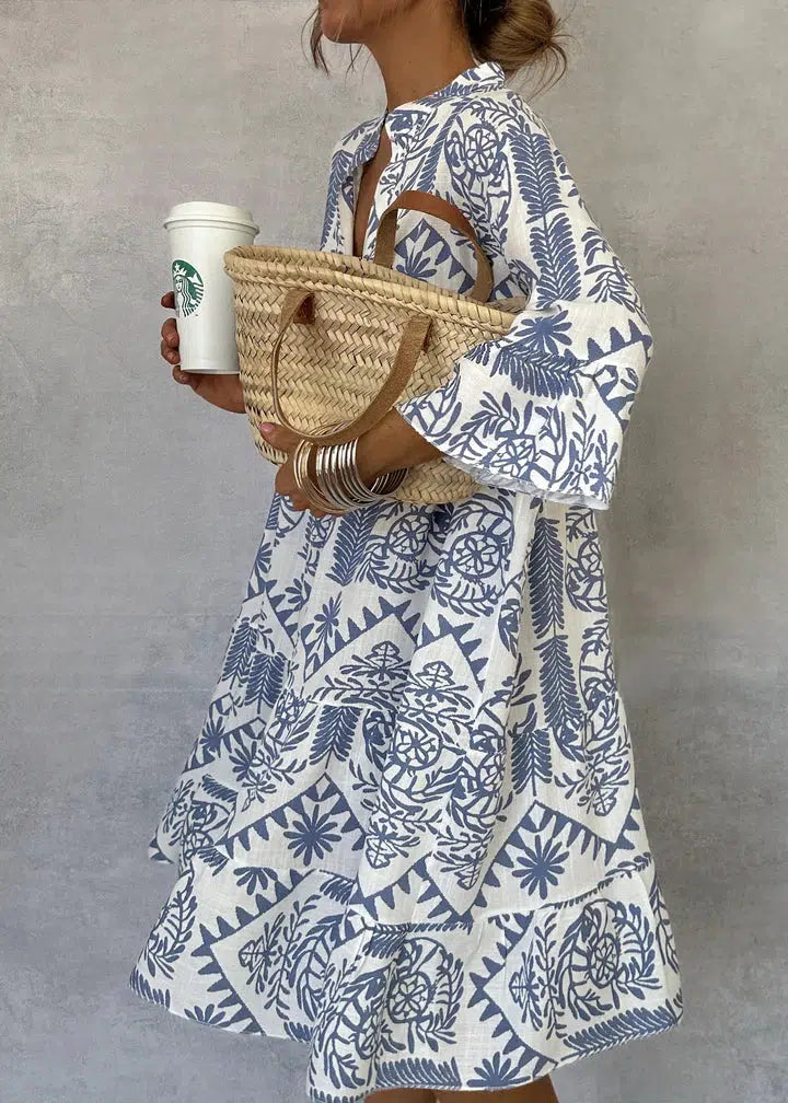 Fiorelia - Boho Chic Casual Tunic Dress