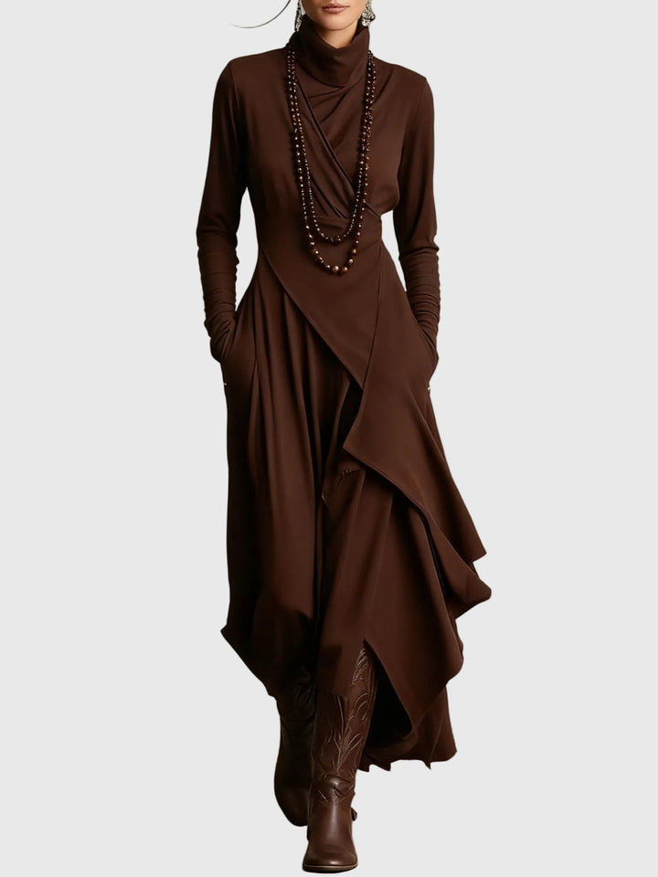 Violet Pleated Maxi Dress