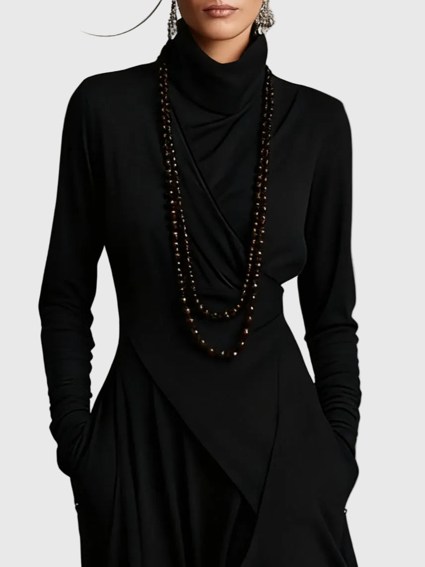 Violet Pleated Maxi Dress