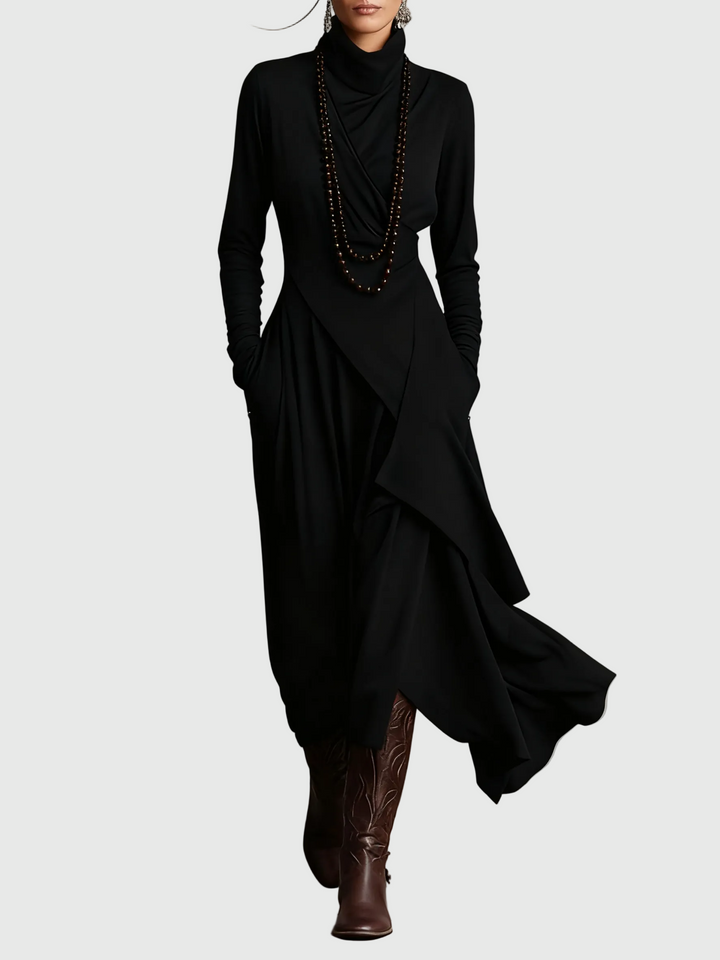 Violet Pleated Maxi Dress
