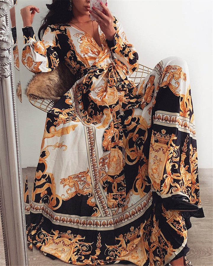 Faye - Bohemian Print Dress