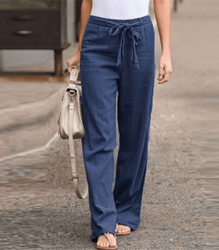 Joleen - Women's Comfortable Drawstring Trousers with Elastic Waist