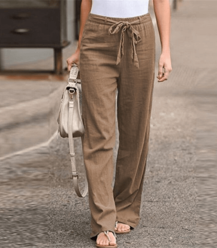 Joleen - Women's Comfortable Drawstring Trousers with Elastic Waist