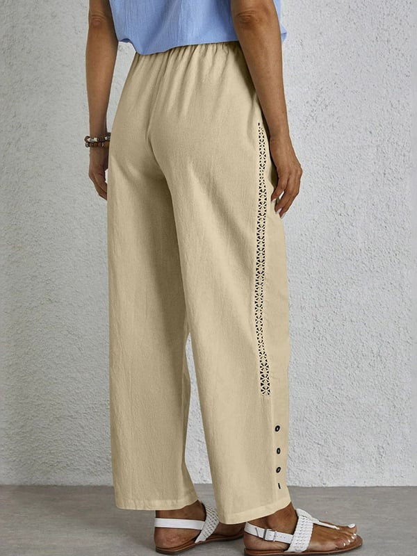 Shania - Easygoing Button-Up Trousers