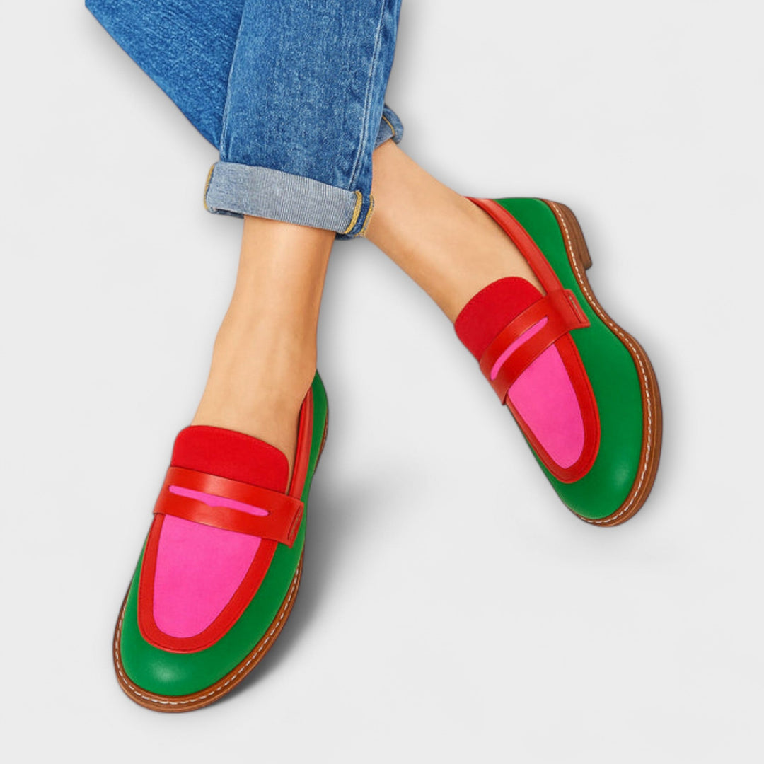Nyla™ | Stylish Two-Tone Loafers