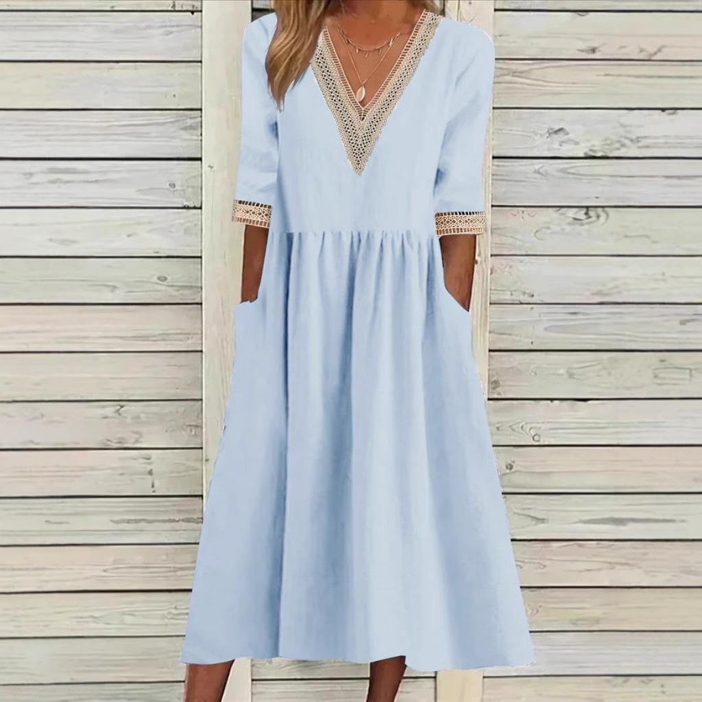 LIVIA | Lace Mid-Length Dress