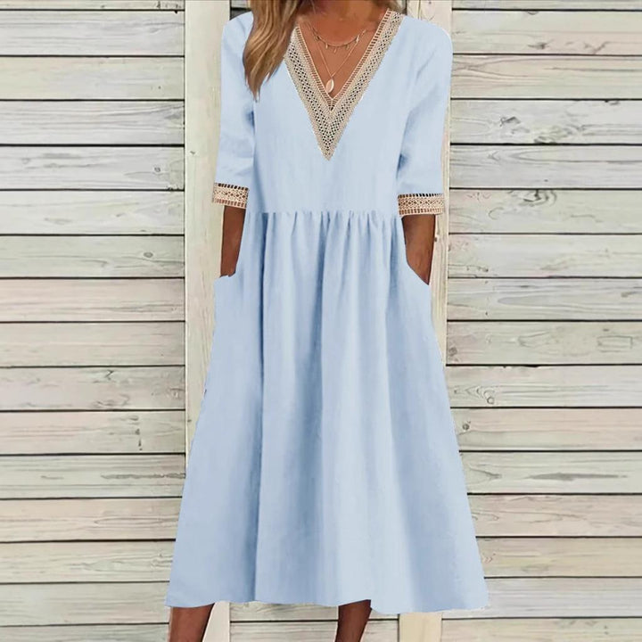 LIVIA | Lace Mid-Length Dress