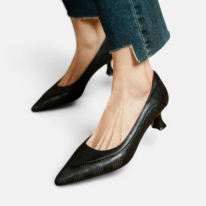 Amara Genuine Leather High Heels