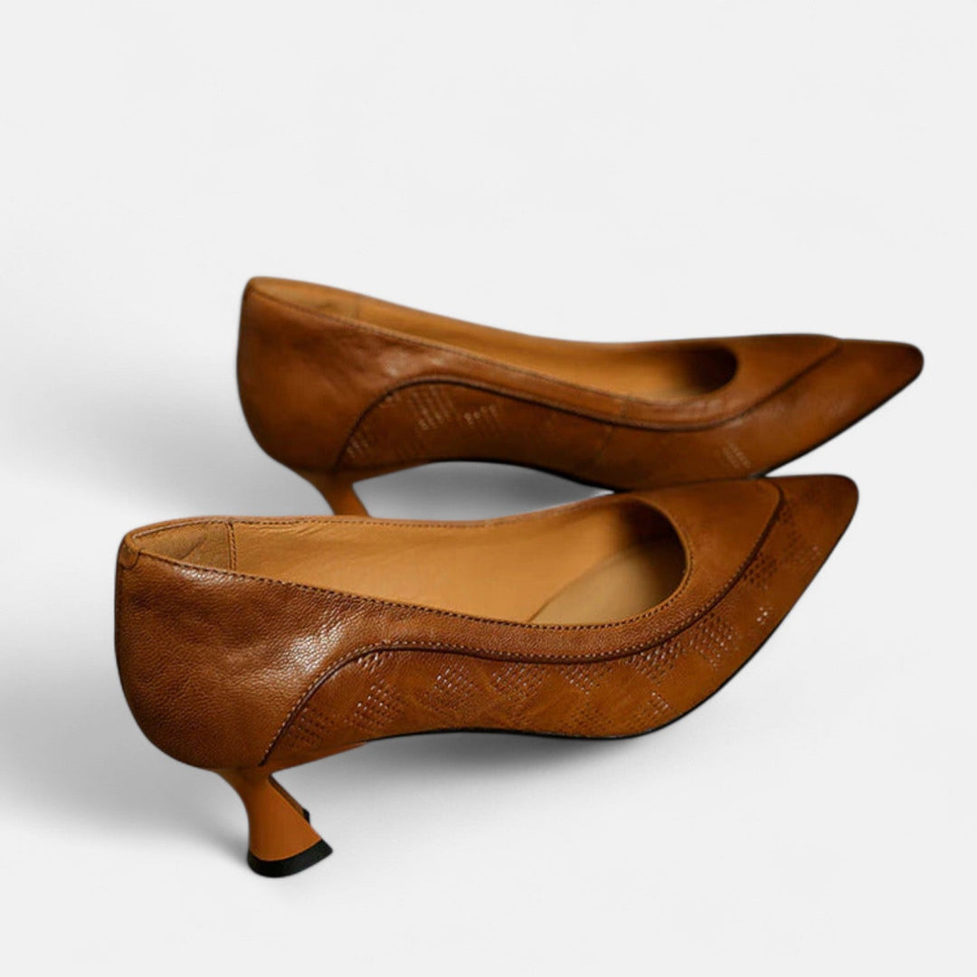 Amara Genuine Leather High Heels