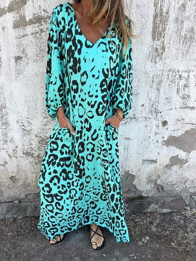 Jessa - Animal Print Maxi Dress