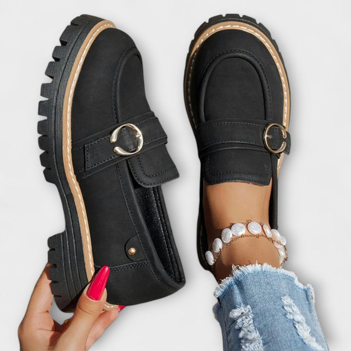 Lora™ | Comfortable Round Toe Slip-On Loafers