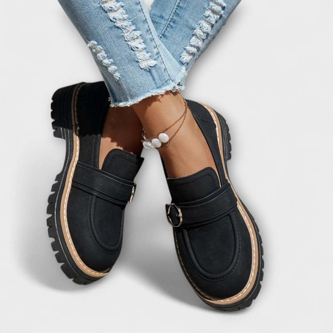 Lora™ | Comfortable Round Toe Slip-On Loafers