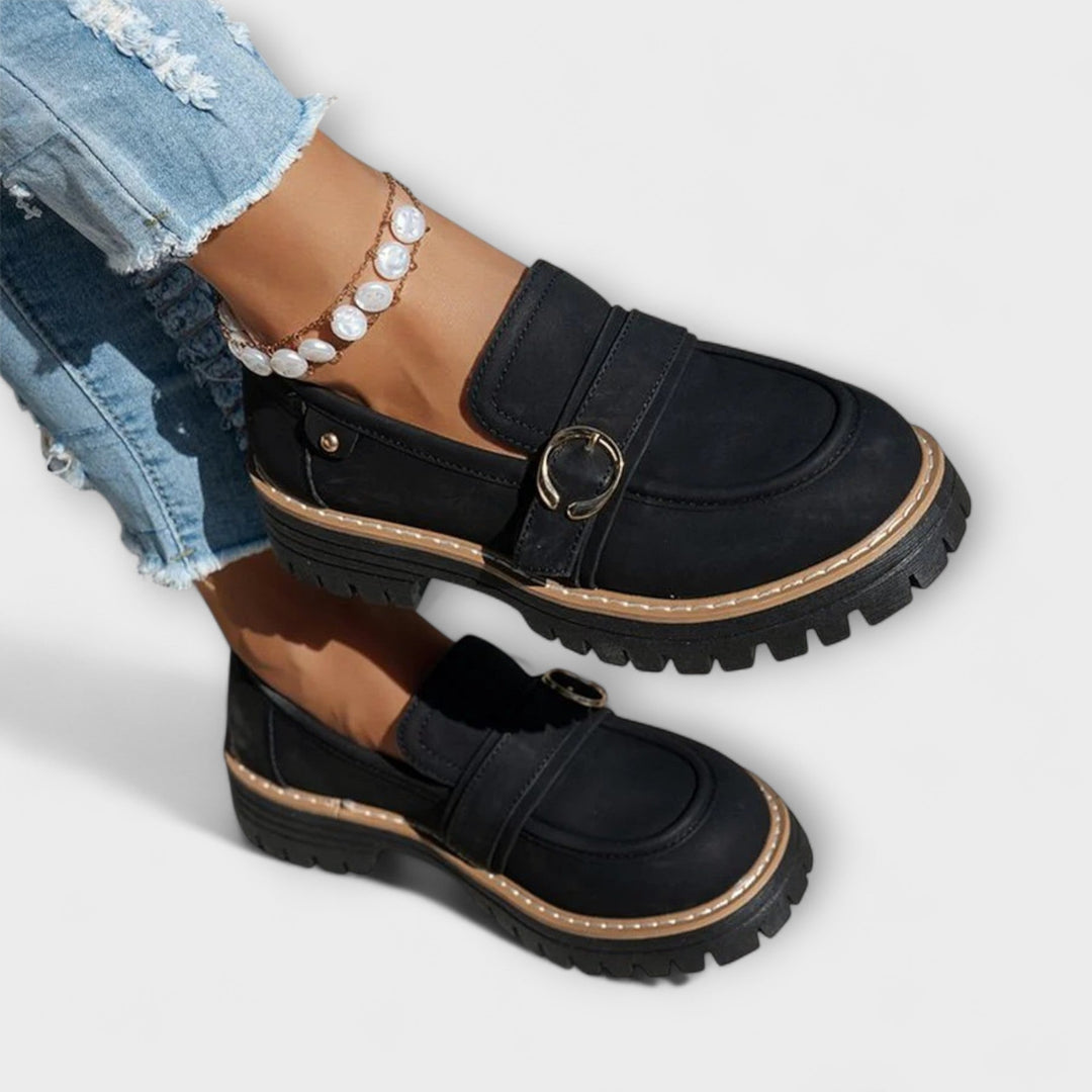 Lora™ | Comfortable Round Toe Slip-On Loafers