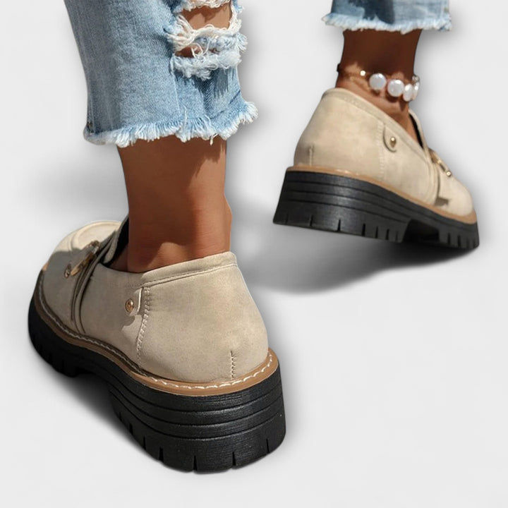 Lora™ | Comfortable Round Toe Slip-On Loafers