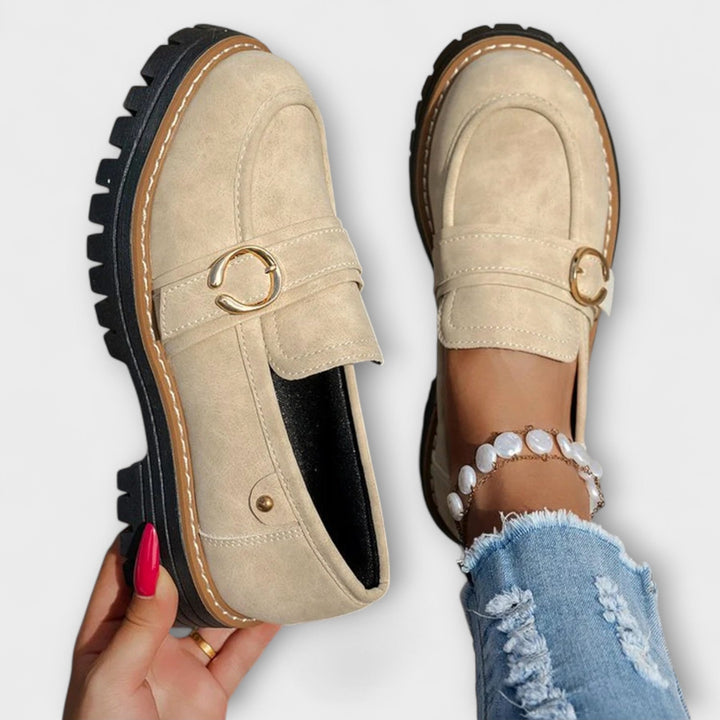 Lora™ | Comfortable Round Toe Slip-On Loafers