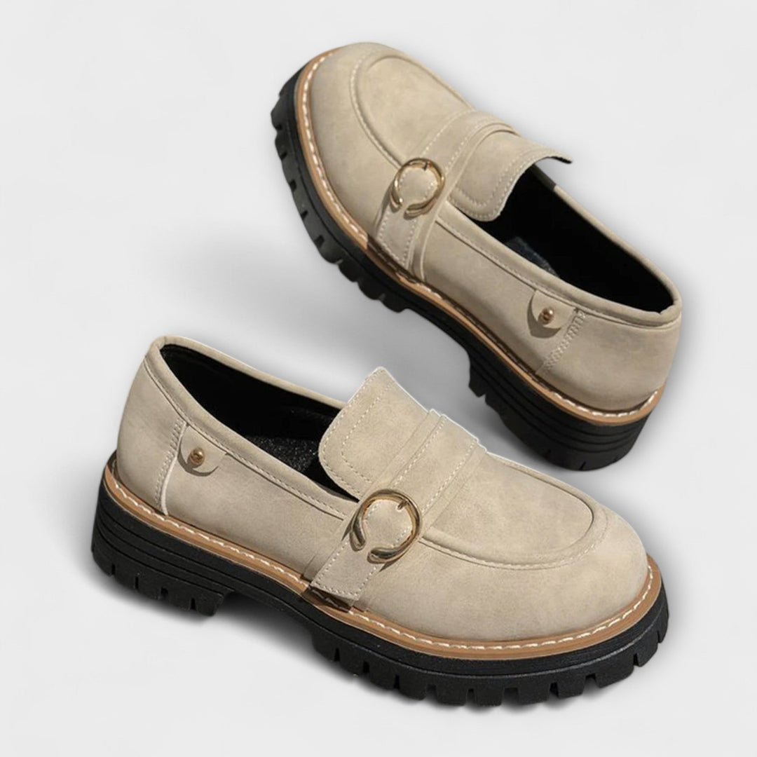 Lora™ | Comfortable Round Toe Slip-On Loafers