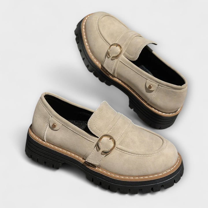 Lora™ | Comfortable Round Toe Slip-On Loafers