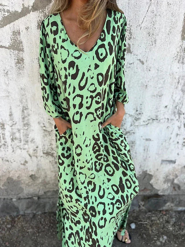 Jessa - Animal Print Maxi Dress