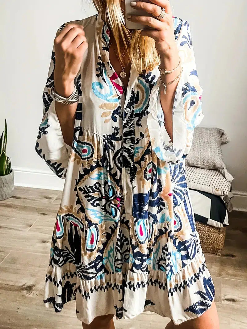 Veronique - Boho Chic Tunic Dress