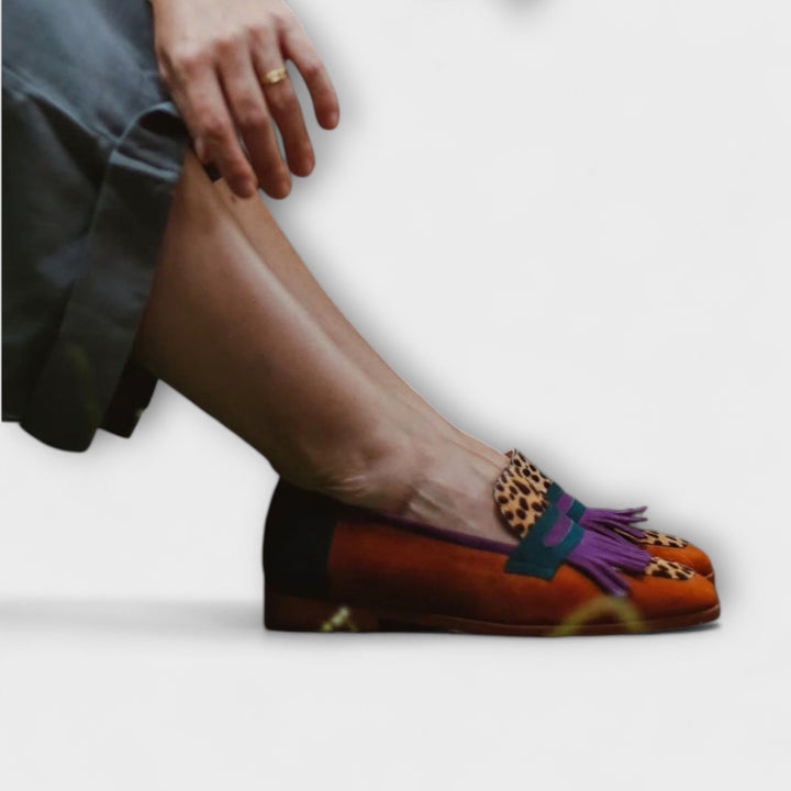 Fallon™ | Brown Leopard Print Moccasin