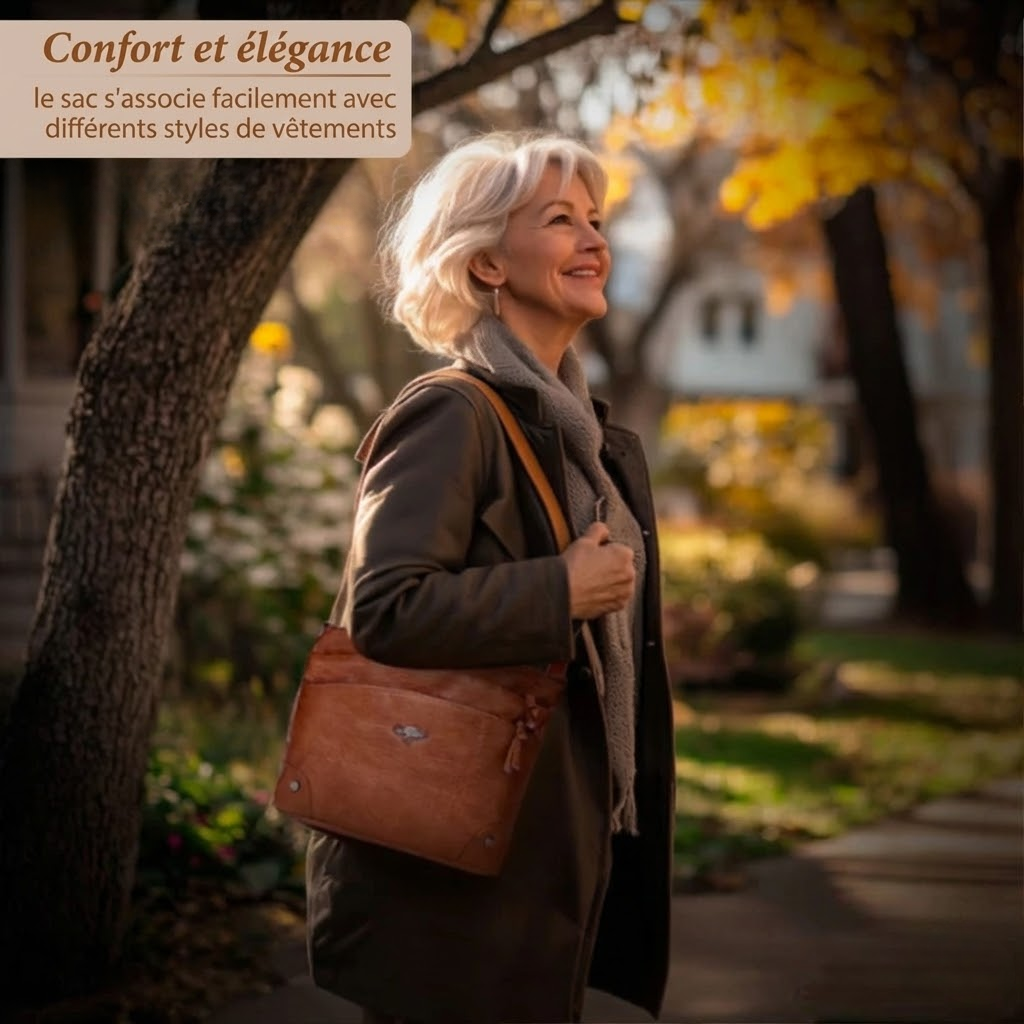 Catherine™ | Stylish Leather Crossbody Bag