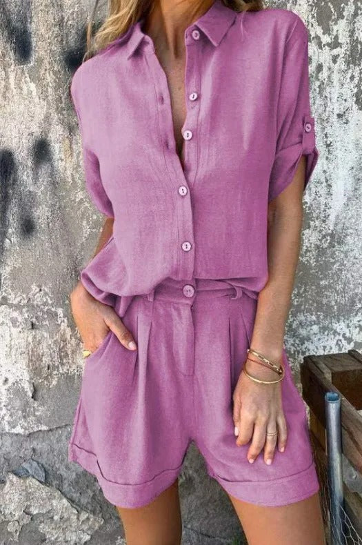 Melda - Breezy Button-Up Ensemble