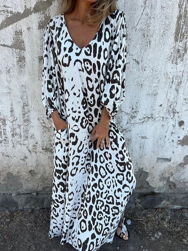 Jessa - Animal Print Maxi Dress