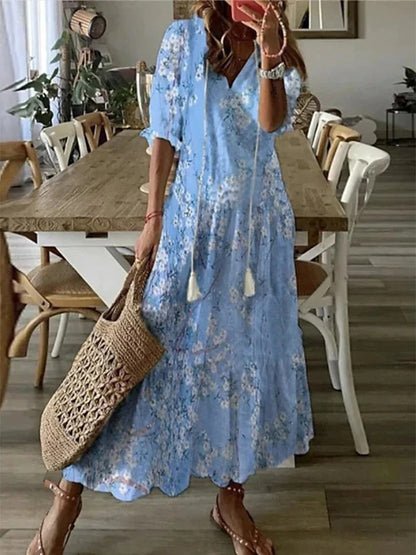 LUNA | Easygoing Bohemian Midi Dress