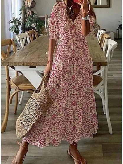 LUNA | Easygoing Bohemian Midi Dress