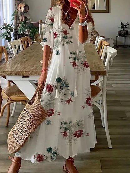 LUNA | Easygoing Bohemian Midi Dress