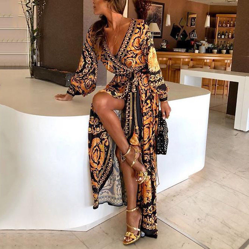 Faye - Bohemian Print Dress